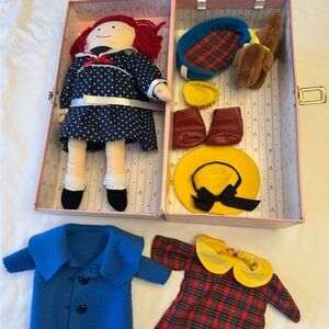 Madeline Doll with Navy and Red Outfits